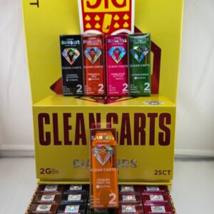•$1099 #D80A – Clean Carts (1box -100/P)2g (GOLD)