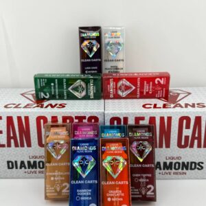 •$1099 #D80C – Clean Carts (1box -100/P)2g (RED)